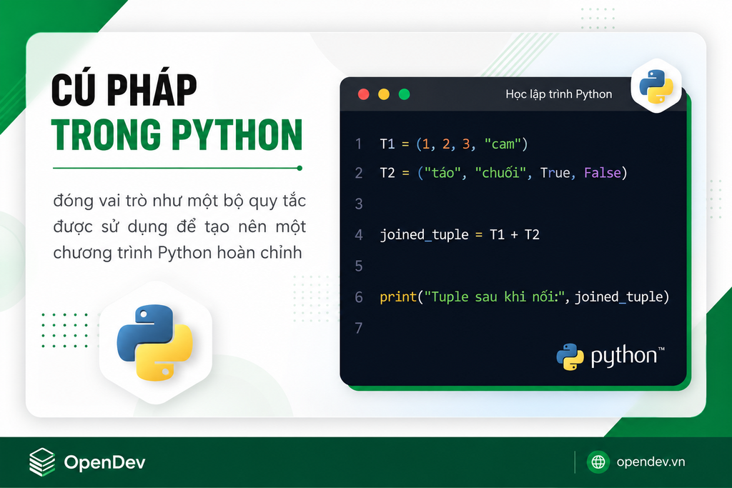 Cú pháp Python là gì?