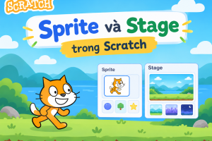 Sprite và Stage trong Scratch