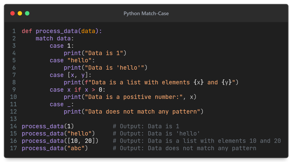 python match case
