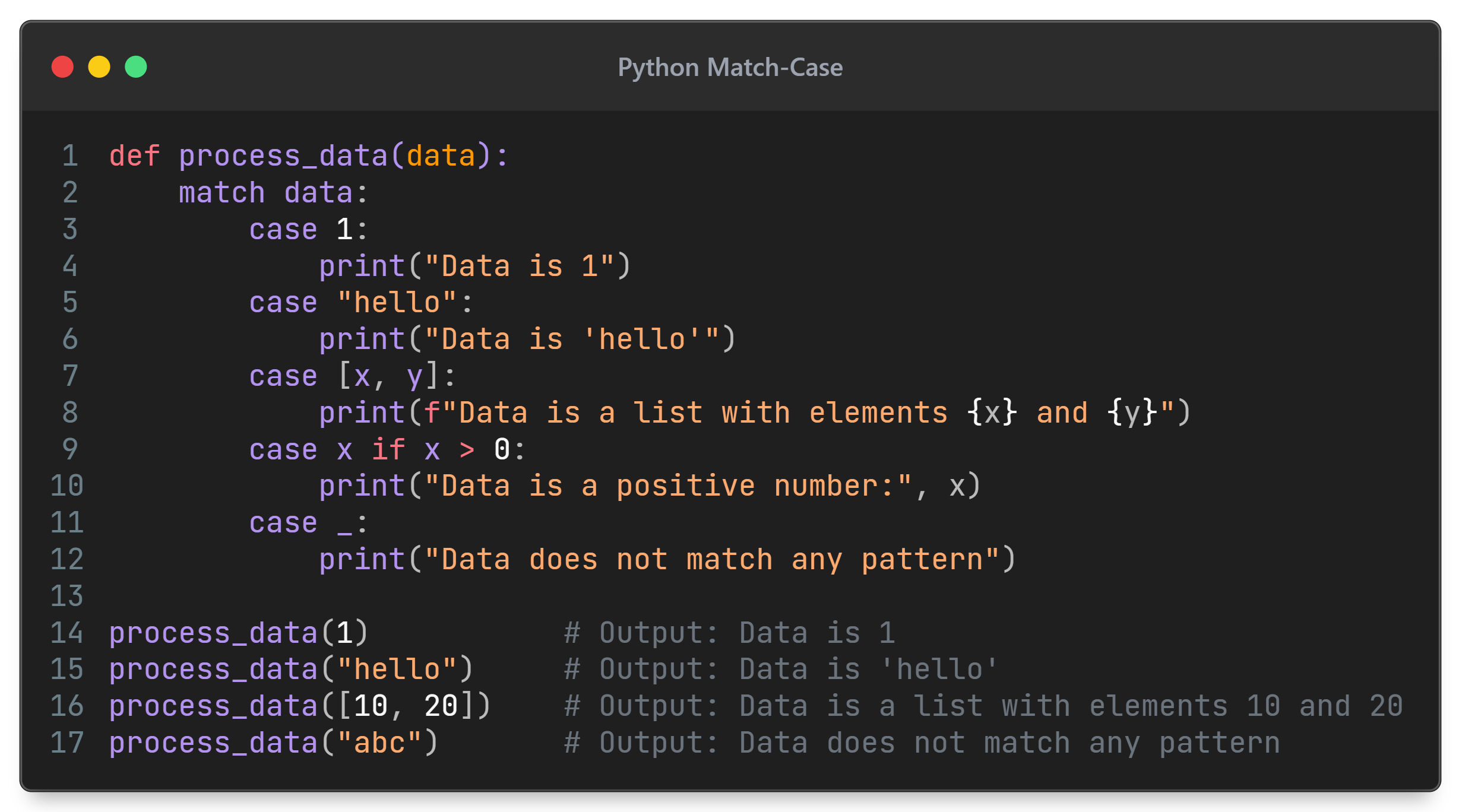 python match case